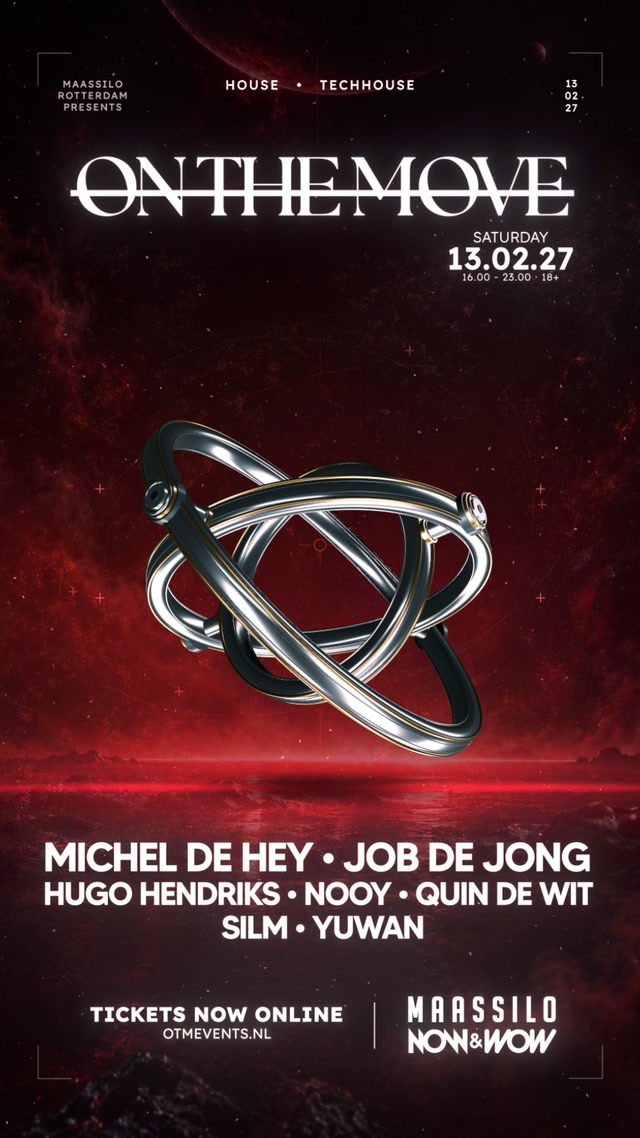 On The Move teaserposter - editie 4, Maassilo, 13 februari 2027